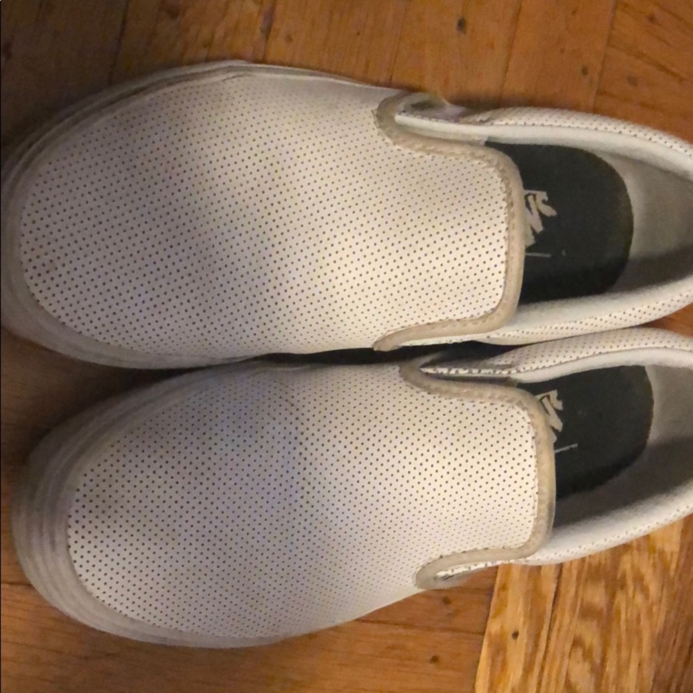 Vans perforated slip ons